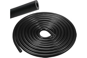 Dfuqanb Manguera de vacío de 5 m para coche, manguera de silicona al vacío de 3 mm, manguera de vacío de alta temperatura, manguera de silicona flexible, mangueras de vacío para enfriar agua,