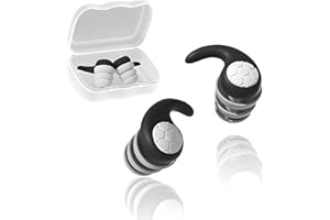 BULAGE Ohrstöpsel 2 Paare zum Schlafen Flugzeug für Reisen und Konzentration Wiederverwendbare Silikon Ohrschutz Reduzieren Schnarchgeräusche Wasserdichte