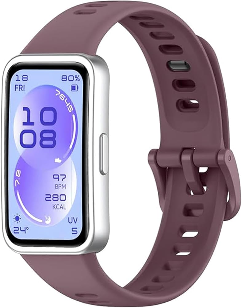 Coverzone Huawei Band 11 ile Uyumlu Kordon, Silikon Akıllı Saat Kayışı, Ayarlanabilir Spor Saat Kordonu, Yumuşak Terletmeyen Yedek Watch Strap Günlük Kullanım İçin hw11