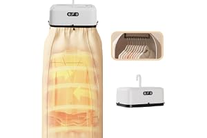Portable Clothes Dryer, Dries Clothes in 30 Minutes, 5h Timer Function, Ultraviolet Sterilization and Dust Removal, Silent Compact Design Suitable for Apartments Campers Dormitories Hotel