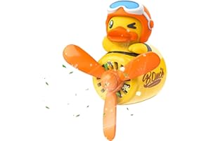 KOAVAE Personalized Car Air Fresheners, Cute Cartoon Bear Duck Pilot Vent Clips Aroma Diffuser Perfume Aromatherapy Ornament, Funny Car Diffuser Rotating Propeller Outlet Freshener (Duck)