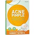MJN Acne Pimple Patches for Face - 72 Hydrocolloid Acne Patches with Calendula & Tea Tree Oil for Zit Stickers, Absorbing Blemish Spot Cover Invisible Pimple Patch(packof 1)