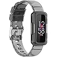 KINOFT Compatible with Fitbit Inspire 2 3 Bands Luxe/Ace3 /Ace2 with Bumper Case Soft TPU Lightweight Bracelet Strap Wristband for Women