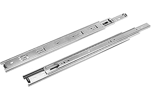cyclingcolors Coulisse de tiroir à billes (paire) Glissière sortie totale extension complète Gauche Droite Rail Coulissant Guide Cuisine Salle de bain Salon, 400mm sans amortisseur