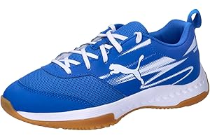PUMA Unisex Kids Varion Ii Jr Indoor Court Shoe, Puma Team Royal Puma White Gum, 4.5 UK