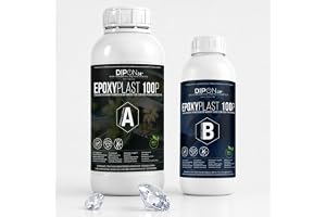 0,75 kg EpoxyPlast 100P epoxiharts 2 K EP trä glasklar laminerat harts epoxy för GFK bord golv terra akvarium formbyggnad UV