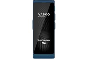 ‎VASCO ELECTRONICS Vasco Translator V4 Sprachübersetzer | Übersetzungsgerät | Übersetzt lebenslang gratis | 108 Sprachen | Spracheingabe und Sprachausgabe | Foto Übersetzer | Farbe: Cobalt Blue