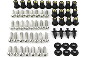 Xitomer Motorbike Stainless Steel Full Sets Fairing Bolts Kits Fit for VFR800 1998-2007 Mounting Kits Washers/Nuts/Fastenings/Clips/Grommets/Bodywork Screws