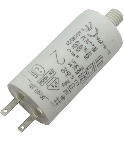 Condensatore Avviamento Motore 1,5 UF 450VAC - Per Pompe, Compressori, Lavatrici - Foto 10