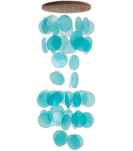 KLINNA Boho Muschel Windspiel - Handgefertigte Deko Für Garten & Balkon