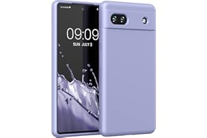 kwmobile Carcasa Compatible con Google Pixel 6a Funda - Case TPU y Silicona antigolpes - Apto Carga inalámbrica - Lavanda Pastel