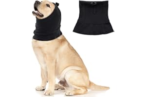 Hjyokuso Snood dla psa, pokrowce na uszy dla psa do suszenia kąpieli, pielęgnacji, łagodzenia lęku przed hałasem, ochraniacze uszu dla psa, kota uspokajający kaptur, nauszniki dla psa do fajerwerków,