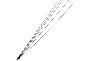 Aopin 5pcs Carbon Fiber Rod Pultrusion 1mm(OD) for Quadcopter, DIY project, Solid Matte Pole, Length 400mm