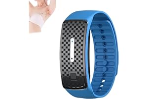 ASHOPFUN Matteo - Pulsera ultrasónica con forma de cuerpo, pulsera magnética de drenaje linfático, pulsera magnética de drenaje linfático para todos los hombres y mujeres (azul)