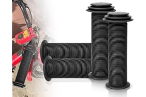 ‎KAPSING KAPSING 2 czarne uchwyty rowerowe dla dzieci o średnicy wewnętrznej 22 mm, kółka podporowe, uchwyty do roweru dziecięcego z najwyższym bezpieczeństwem, ochrona przed uderzeniem do drążków przesuwnych,