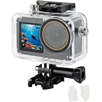 Diving Accessory Kit OKFUN Boîtier étanche 50m Pour DJI Osmo Action 5 Pro/4/ 3 - Avec 3 Et Poignée Flottante Filtres Plongée