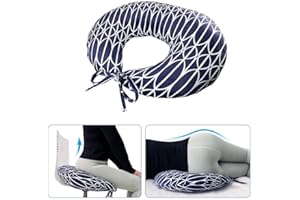 MYBOW BBL Oreiller après une chirurgie pour le sommeil - Coussin brésilien en en forme de donut après une chirurgie - Coussin de récupération après une chirurgie - Coussin de siège en mousse (bleu)