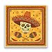 Produktbild 2 x Sugar Skull mit Sombrero Vinyl Aufkleber Mexiko Festival Day Of The Dead # 7166 - 10cm/100mm Wide