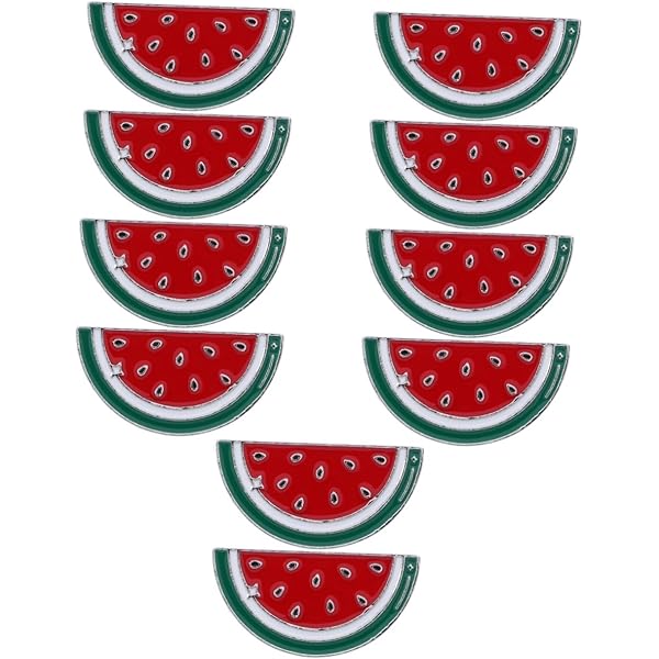 WRITWAA 3piezas Broches De Sandía De Aleación Broche De Dibujos Animados Para Cárdigan Camisa Chal Pinzas Para Vestido De Mujer