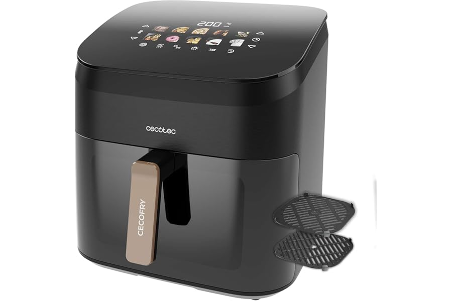 Cecotec Cecofry & Grill Smokin' 8500 Plus 8.5L Double Grill and Smoker Air Fryer, 2200 W, Perfect Gilding, Grill Taste, Adjustable Temperature 200º Max, 10 Menu, Pizza Maker4.3 out of 5 stars34€57.90
