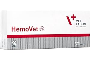 VET EXPERT VetExpert HemoVet | 60 comprimés | Complément Alimentaire pour Chiens | Les Composants Inclus participent au processus d'hématopoïèse | avec Fer, cuivre, Acide folique & vitamines