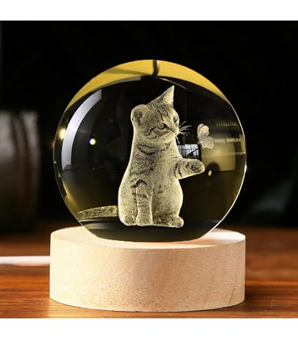 Movdyka Sfera di cristallo a forma di drago 3D con base di cristallo incisa al laser, ornamento a forma di drago cinese, statuette in vetro, fermacarte, centrotavola
