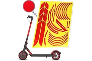 BAISIRUI Trottinettes Electriques Bande Reflechissante Autocollante, Autocollant Trotinette Scooter Electrique pour xiaomi mijia m365 pro 2 trottinette lectrique accessoires