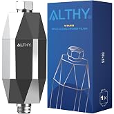 ALTHY Vitamin C Revitalizing Shower Filter | Reduce el cloro, met. Pes. Suaviza el agua dura | Previene sequedad, picor, ca&iacute;d
