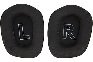 MAVIS LAVEN Nauszniki, do Słuchawek Logitech G733, Wymienna Osłona Nauszników, Pianka Izolująca Hałas i Oddychająca Siatka, Bardzo Elastyczna Miękka Wygodna Skóra(Czarny)