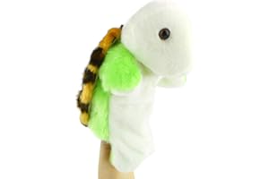Larcele Adorable marionnette en peluche douce (SO-15 tortue vert clair)