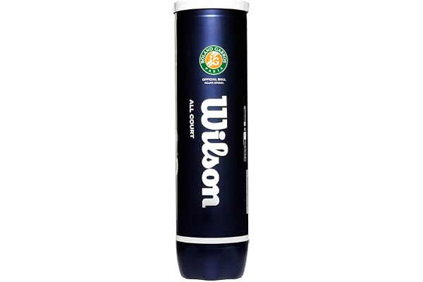 Wilson Roland Garros Tennis Balls Unisex-Adult, Jaune, 1 Canette x 3 Balles