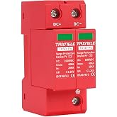 Surge Protection Device, Rail Installation 2P DC SPD 1000V 600V Photovoltaic Home Lightning Protector Low Voltage Lightning A
