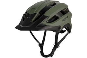 Favoto Casque de vélo de Montagne léger pour Adulte - Casque de vélo de Route réglable pour Homme et Femme - Design Triple Coque - Certifié CE