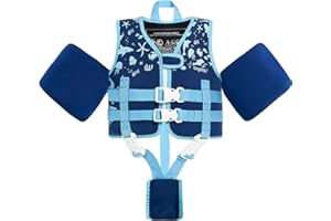 Gogokids Kids Swim Vest Float Armbands, Toddler Jacket-style Swimming Buoyancy Flotation with Adjustable Straps Children Float Jacket for Boys Girls (2-6 Years/15-30 KG)