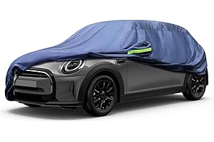 Svnqney Autoabdeckplane 10 Schichten Vollgarage Autoabdeckung Vollgarage Staubdicht Wasserdicht Autohülle Autoplane Car Cover für Mini cooper5 2000-2022