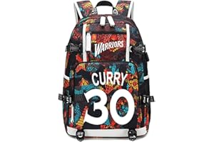 Lorh's store Basketball Spieler Curry leuchtende Rucksack Reise Student Rucksack Fans Bookbag für Männer Frauen