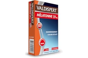 VALDISPERT - Complément alimentaire sommeil extra fort 1,9mg mélatonine - Endormissement rapide - Programme 40 nuits - 40 comprimés orodispersibles