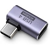 Coverzone Erkek Type-C Dişi Type-C Adapt&ouml;r PD240W L Tipi ZR1370 | Type-C bağlantılı cihazlar i&ccedil;in 240W PD hızlı şarj destekli