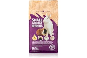 CRITTERS COMFORT Bunny Bedding Odor Control for Small Pets - Organic Coconut Husk Fiber Substrate Animal Bedding for Guinea Pig, Ferret, Hamster Cages and Habitats - Pet Accessories - 9 Liters Critter Litter