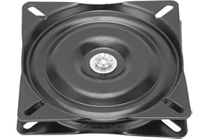 Tissting Drehbeschlag Drehteller 6 Zoll Stuhl Drehscheibe Basis Quadrat Drehteller 180 Grad Automatisch Rebound Duale Lager Laufen für Möbel Stühle, Bar Stühle, Büro Stühle, Auto Stühle