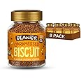 Beanies Instant Coffee with Caramelised Biscuit Flavour, 400g (50g x 8 Pack) - Freeze-Dried Granules, Quick & Easy to Brew, Premium Taste, Rich in Flavour, Low-Calorie, Sugar-Free, Vegan