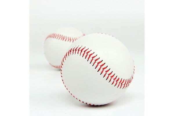 Waymeduo Ballon de baseball officiel de la ligue de baseball Taille officielle Softball Coutures balle T-ball pour entraînement de compétition