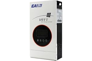 POWLAND 80A Solar Laderegler, MPPT Solarladeregler 12V 24V 36V 48V Auto, Intelligenter Laderegler, Unterstützung einer breiten Palette von Blei-Säure-, Lithium-Ionen- und benutzerdefinierten Batterien