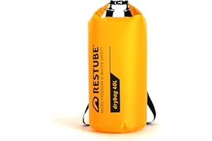 Restube Drybag impermeabile – Qualità premium per la massima protezione | Versatile e spazioso | Ideale per viaggi, escursioni, attività acquatiche | 100% impermeabile e durevole, giallo, 40 l, Per