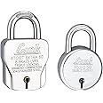 Link® Atoot Extra 60mm Padlock, Hardened Shackle, 3 Silver Keys (Buy 1 Get 1 New Round 50mm Paldocks) Made in India (Pack of 2)