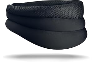 LEWBDF Snooze - Schlafhilfe Nackenstütze Snooze Nackenstütze Neck Support Schnarchen Halskrause Gegen Schnarchen Snooze Schlafhilfe Nackenstütze Neuleben Nackenstütze Gegen Schnarchen (Schwarz) (A)