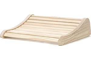 valuents® Reposacabezas de madera para sauna – ergonómico – Accesorios para sauna de madera de pino natural – sólido y sin tratar + Plus: sombrero de sauna