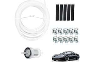 BANSUSU 17PCS Fuel Pipe Line Hose Clip Kit Rubber Car Air Parking Heater Tube Durable for Diesel Heater Fuel Line Kit with Tube Replacement Hose Clip Fuel Pipe Line for Webasto Eberspacher