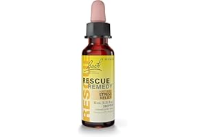 Bach Rescue Remedy Blütenessenzen, Trost und Beruhigung, emotionale Wellness-Tropfflasche, 10 ml