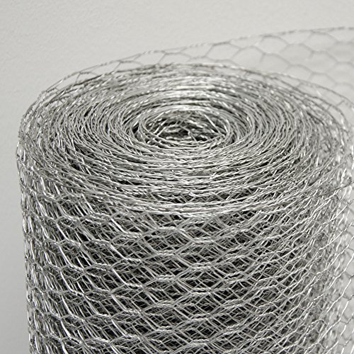 Maschendraht Kaninchendraht Drahtgitter Sechseckgeflecht | 25m Drahtrolle | 75cm(H) | Maschenweite 13x13mm | 0.9mm verzinkt - 3